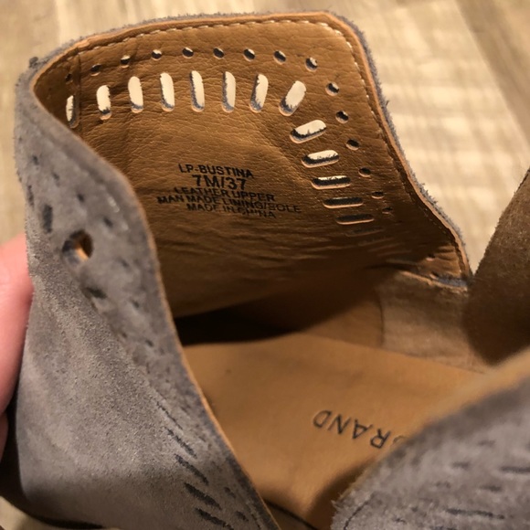Lucky Brand Gray Suede Booties. - Picture 9 of 9